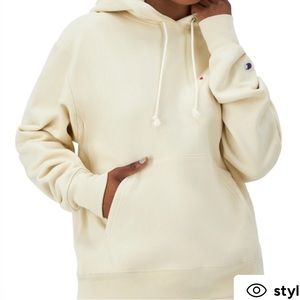Champion Women’s Oversized Cream Hoodie